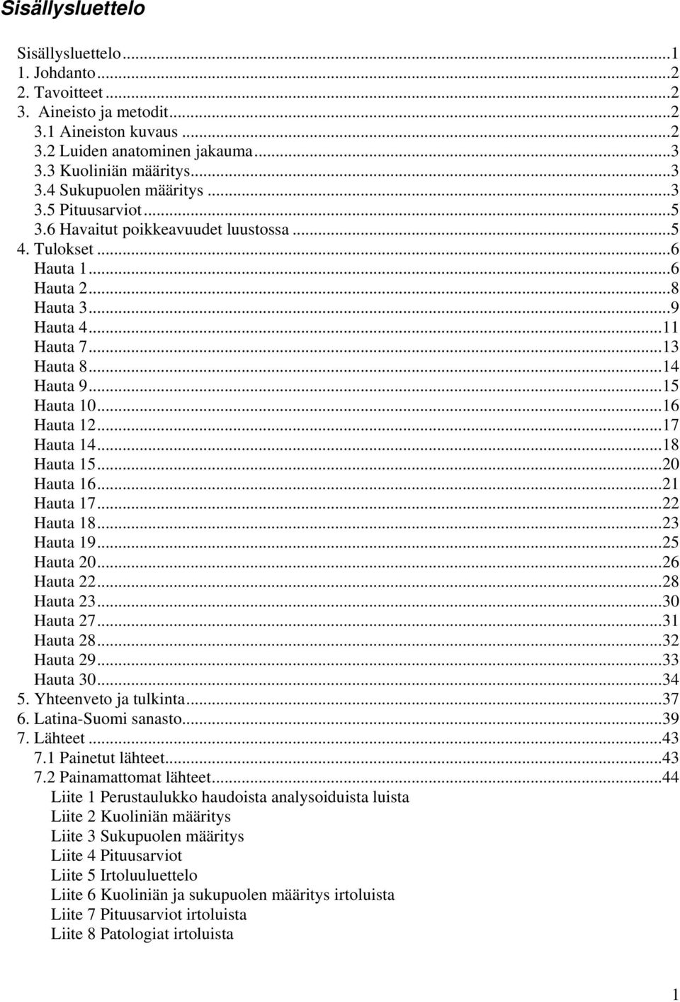 ..17 Hauta 14...18 Hauta 15...20 Hauta 16...21 Hauta 17...22 Hauta 18...23 Hauta 19...25 Hauta 20...26 Hauta 22...28 Hauta 23...30 Hauta 27...31 Hauta 28...32 Hauta 29...33 Hauta 30...34 5.