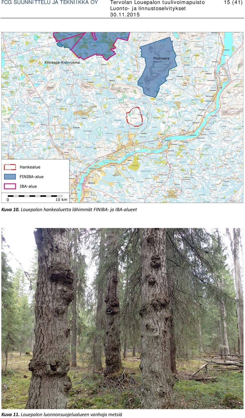 Louepalon hankealuetta lähimmät FINIBA ja IBA