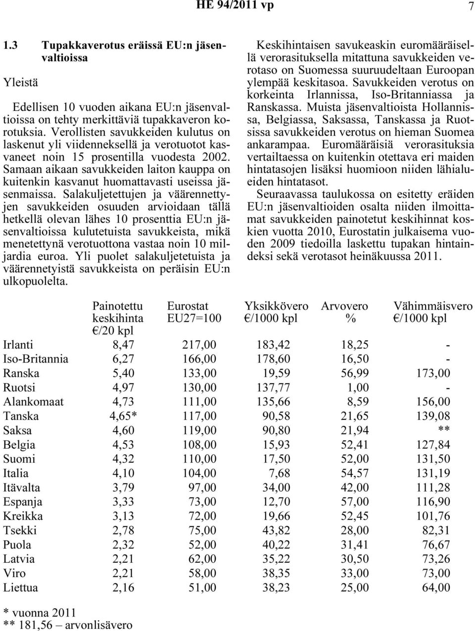 Samaan aikaan savukkeiden laiton kauppa on kuitenkin kasvanut huomattavasti useissa jäsenmaissa.