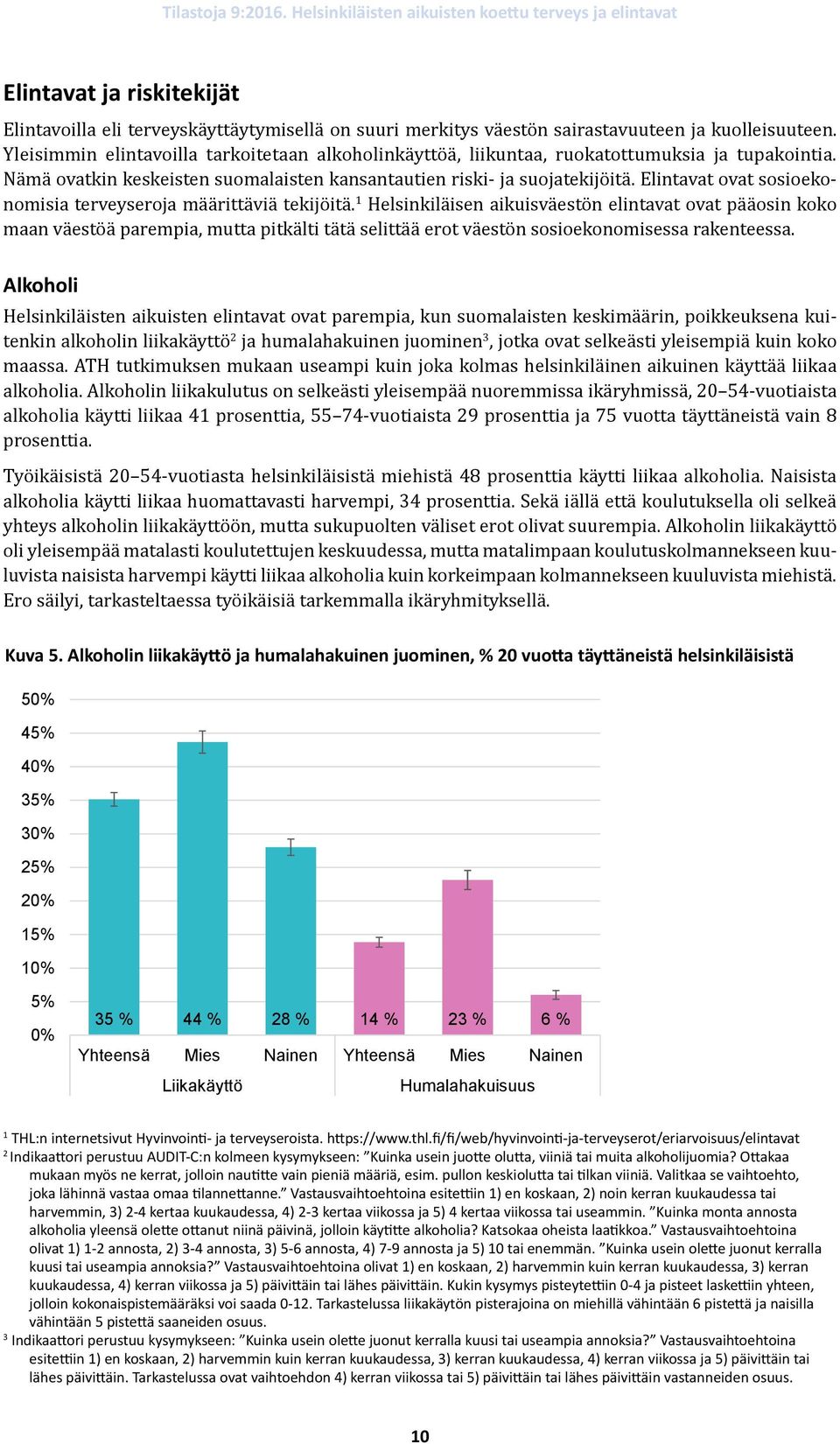 Elintavat ovat sosioekonomisia terveyseroja määrittäviä tekijöitä.