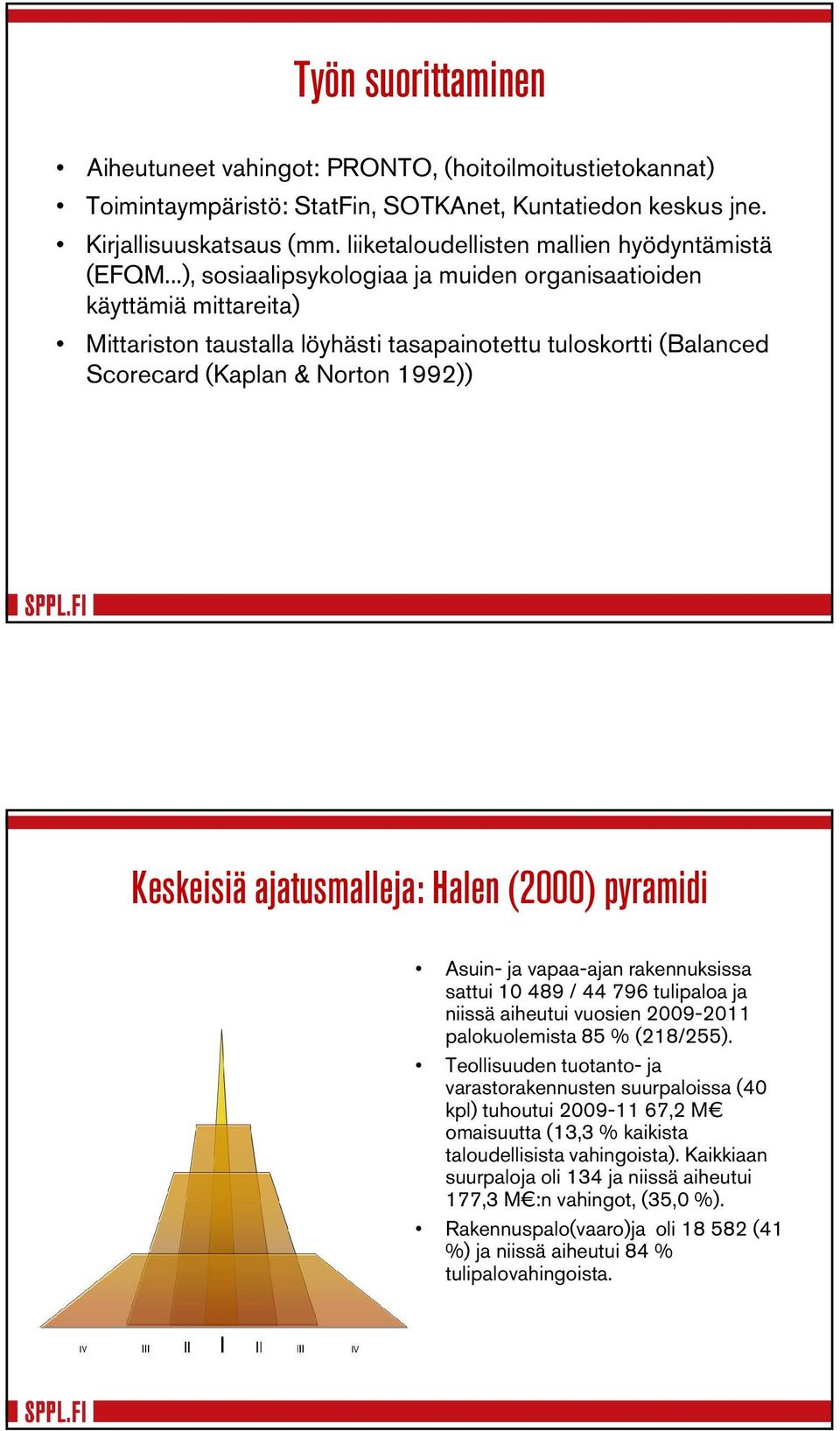 ..), sosiaalipsykologiaa ja muiden organisaatioiden käyttämiä mittareita) Mittariston taustalla löyhästi tasapainotettu tuloskortti (Balanced Scorecard (Kaplan & Norton 1992)) Keskeisiä