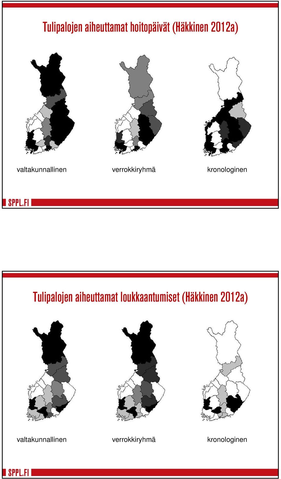 kronologinen Tulipalojen aiheuttamat