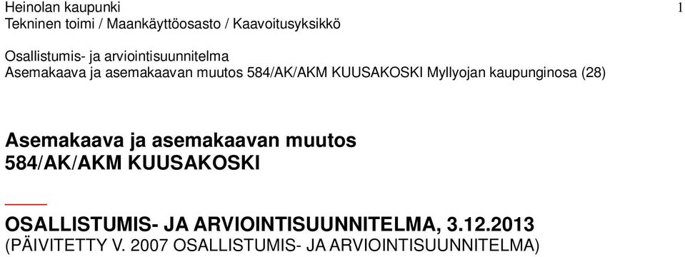 ARVIOINTISUUNNITELMA, 3.12.2013 (PÄIVITETTY V.