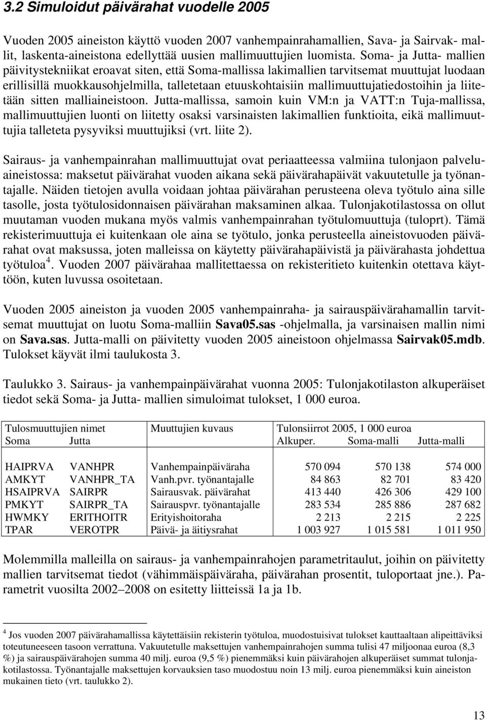 mallimuuttujatiedostoihin ja liitetään sitten malliaineistoon.