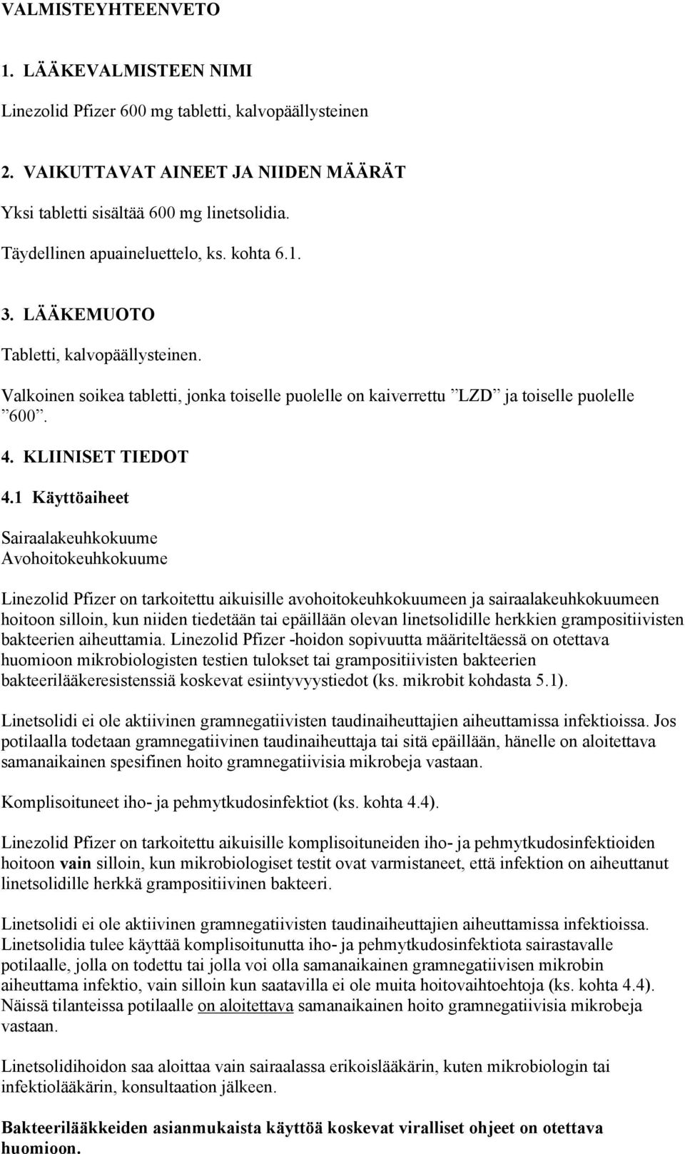 KLIINISET TIEDOT 4.