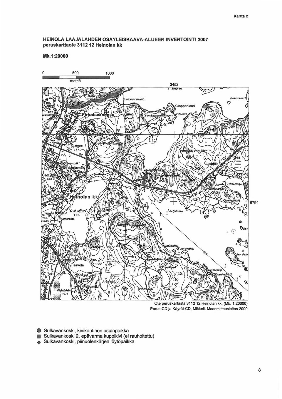 1:20000) Perus-CD ja Käyrät-CO, Mikkeli.