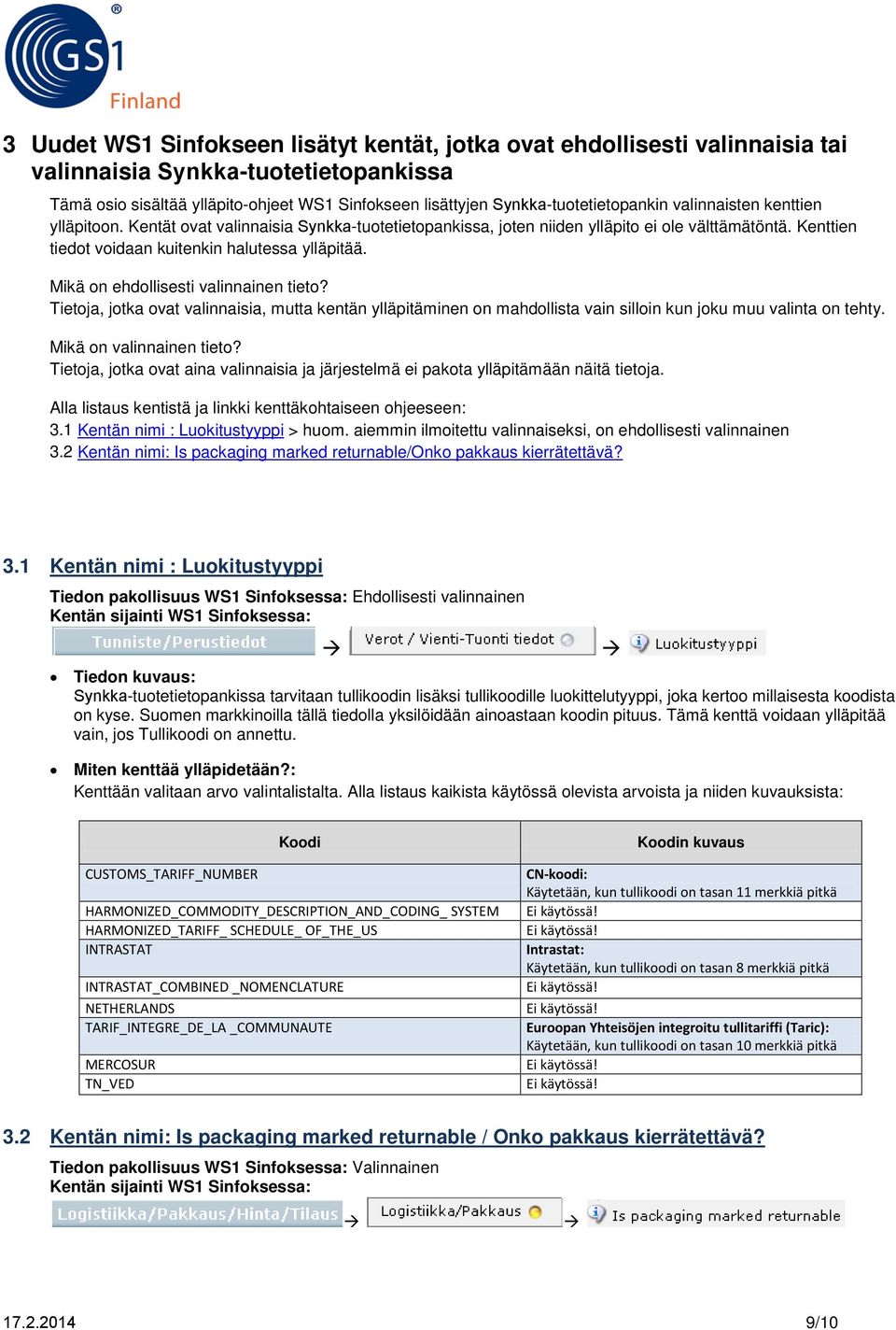 Kenttien tiedot voidaan kuitenkin halutessa ylläpitää. Mikä on ehdollisesti valinnainen tieto?