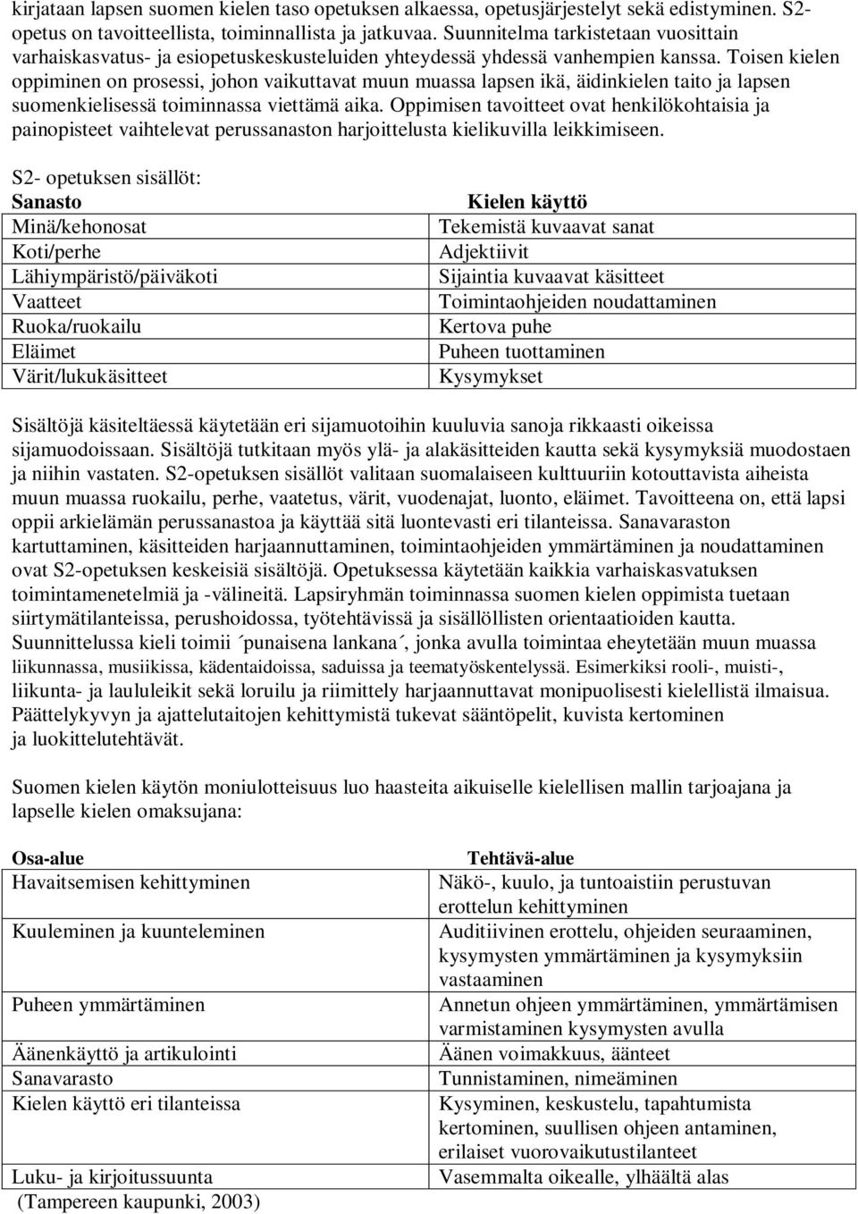 Toisen kielen oppiminen on prosessi, johon vaikuttavat muun muassa lapsen ikä, äidinkielen taito ja lapsen suomenkielisessä toiminnassa viettämä aika.