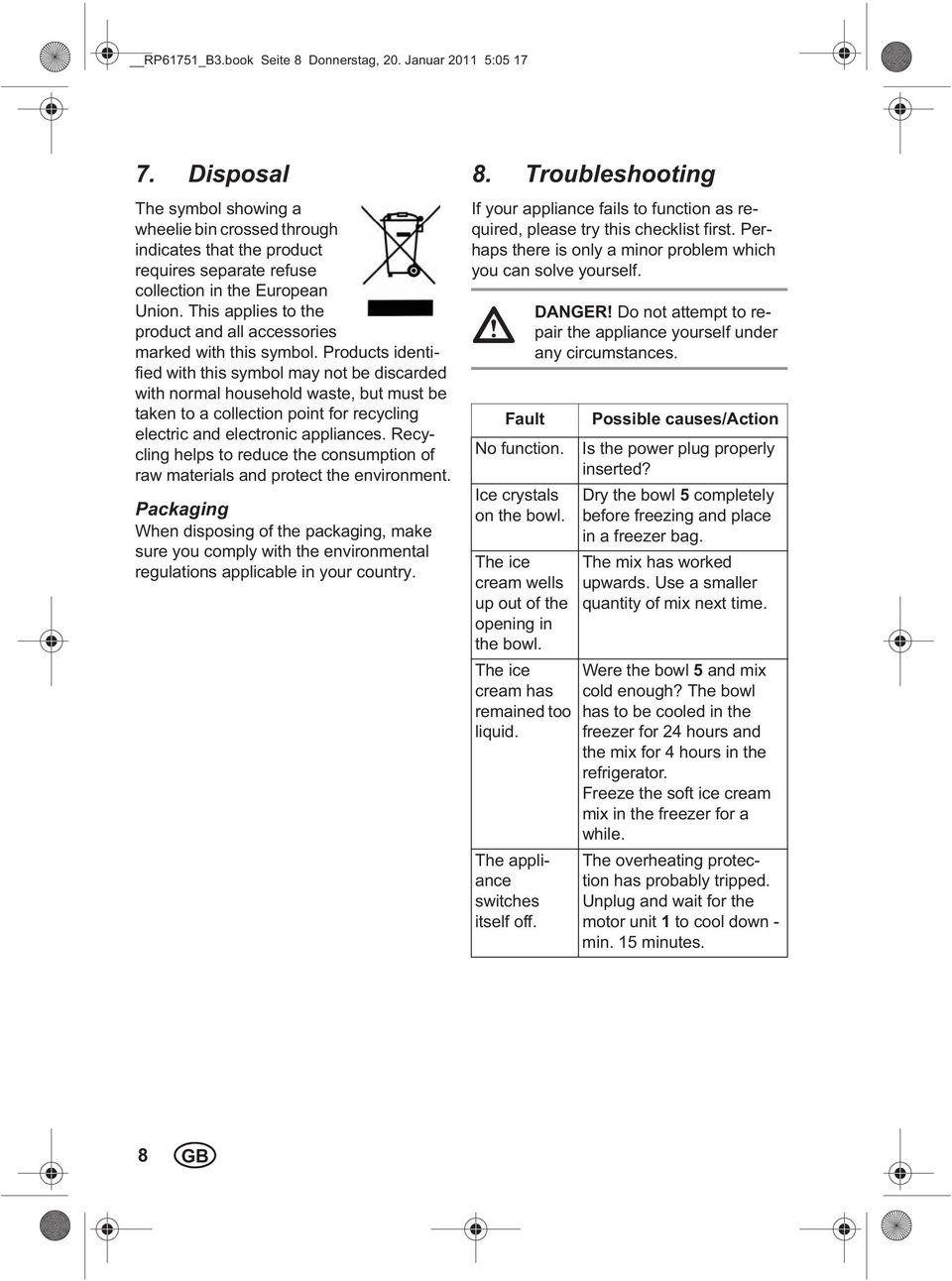 This applies to the product and all accessories marked with this symbol.