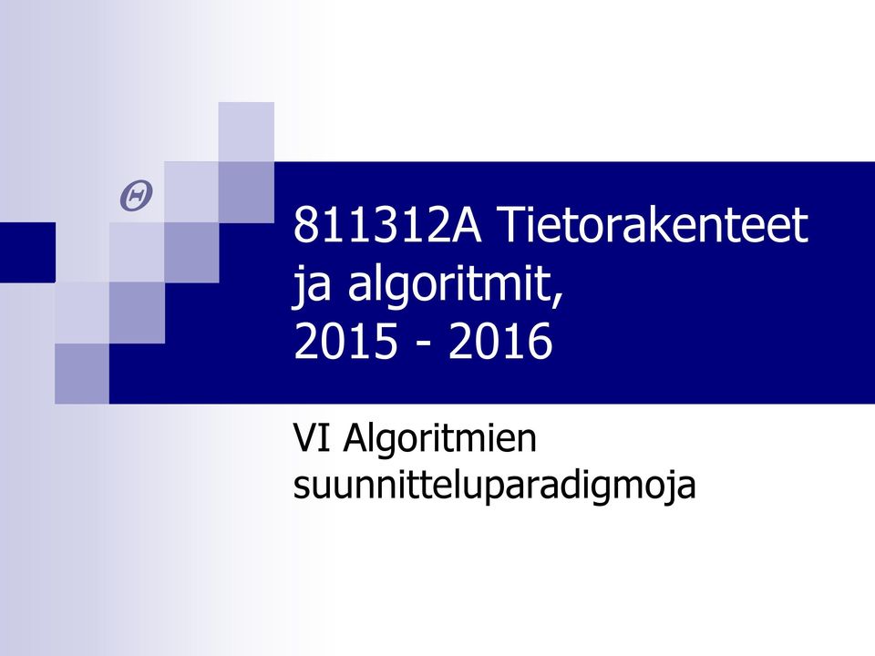 algoritmit, 2015-2016