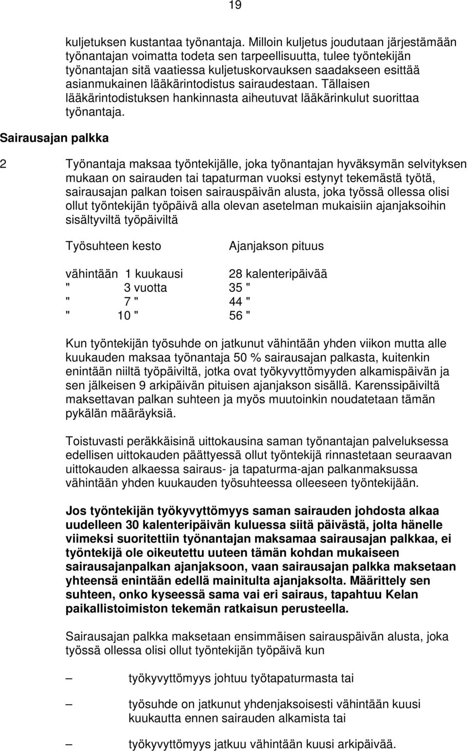 lääkärintodistus sairaudestaan. Tällaisen lääkärintodistuksen hankinnasta aiheutuvat lääkärinkulut suorittaa työnantaja.