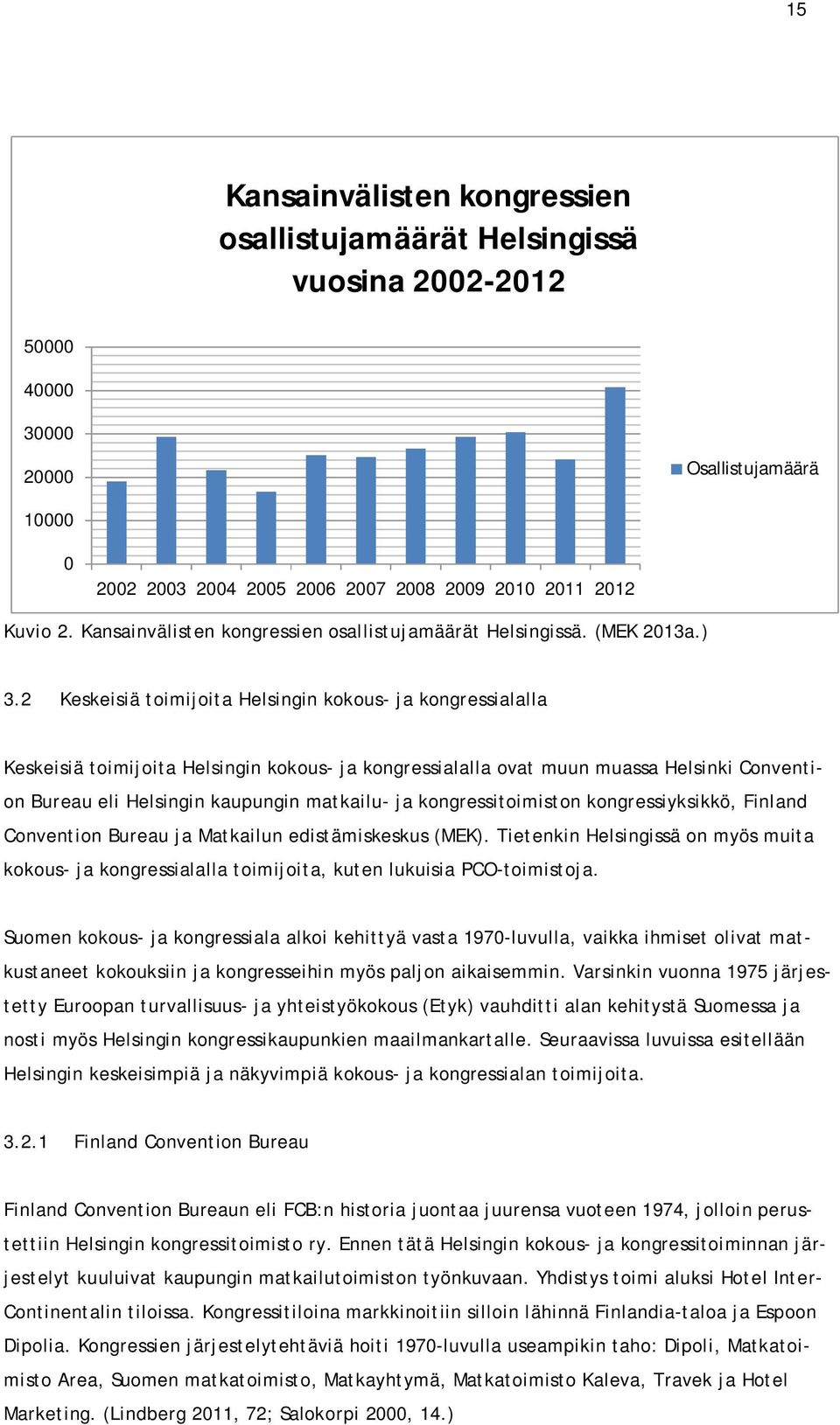 2 Keskeisiä toimijoita Helsingin kokous- ja kongressialalla Keskeisiä toimijoita Helsingin kokous- ja kongressialalla ovat muun muassa Helsinki Convention Bureau eli Helsingin kaupungin matkailu- ja