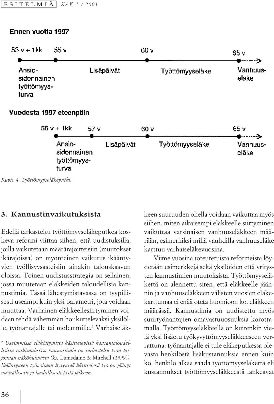 Ikääntyneen työvoiman kysyntää käsittelevä työ on jäänyt määrällisesti ja laadullisesti tästä jälkeen.