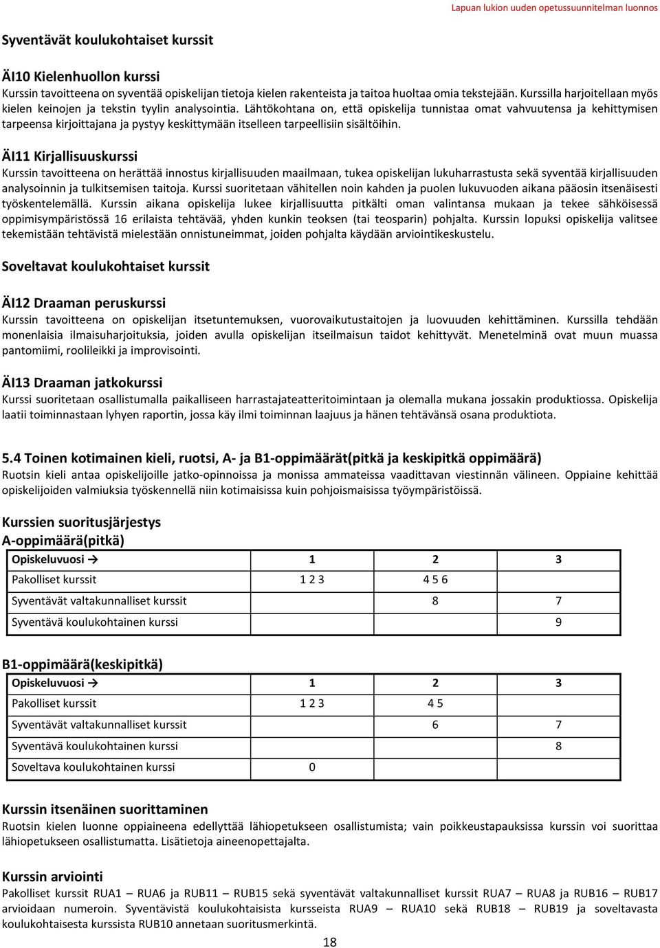 Lähtökohtana on, että opiskelija tunnistaa omat vahvuutensa ja kehittymisen tarpeensa kirjoittajana ja pystyy keskittymään itselleen tarpeellisiin sisältöihin.