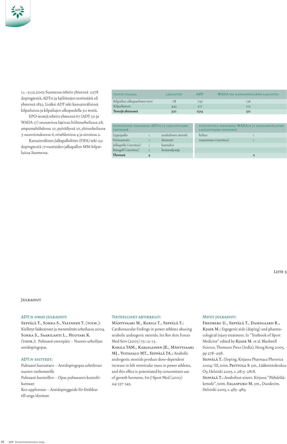 Kansainvälinen Jalkapalloliitto (FIFA) teki 132 dopingtestiä 17-vuotiaiden jalkapallon MM-kilpailuissa Suomessa.