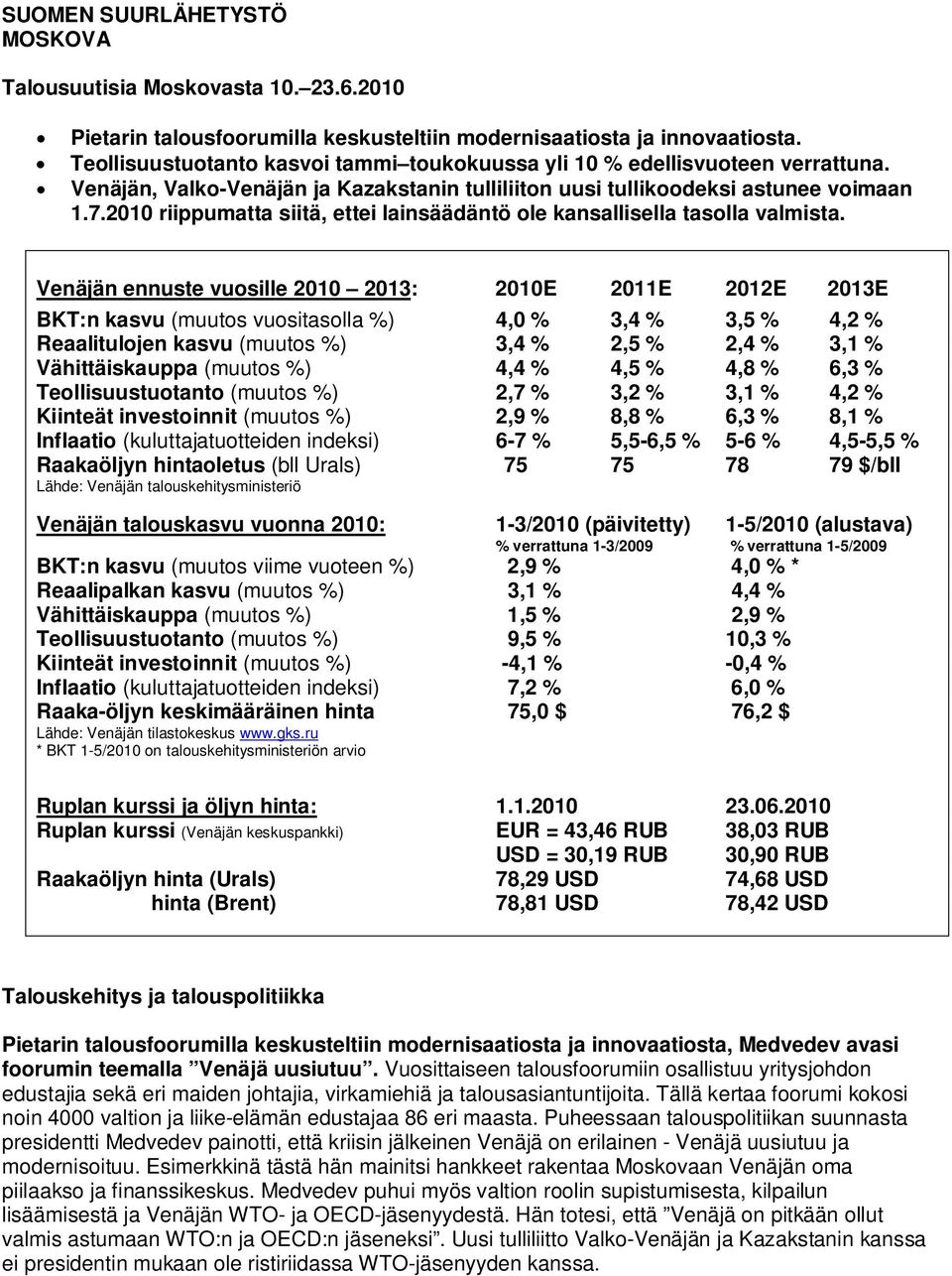 2010 riippumatta siitä, ettei lainsäädäntö ole kansallisella tasolla valmista.