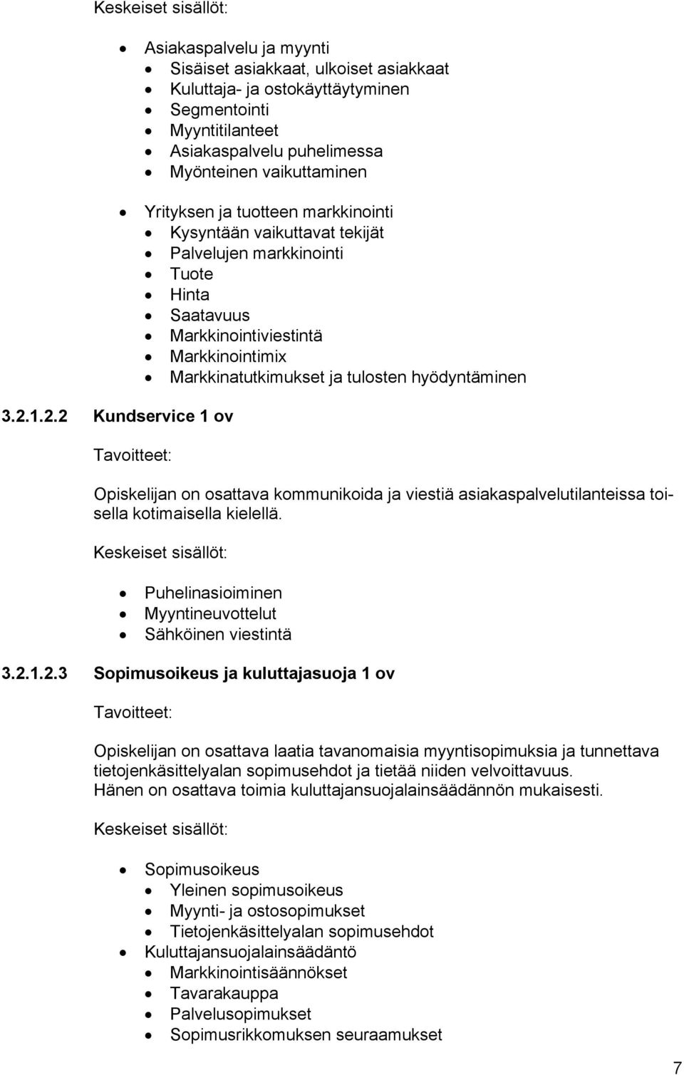 hyödyntäminen Opiskelijan on osattava kommunikoida ja viestiä asiakaspalvelutilanteissa toisella kotimaisella kielellä. Puhelinasioiminen Myyntineuvottelut Sähköinen viestintä 3.2.