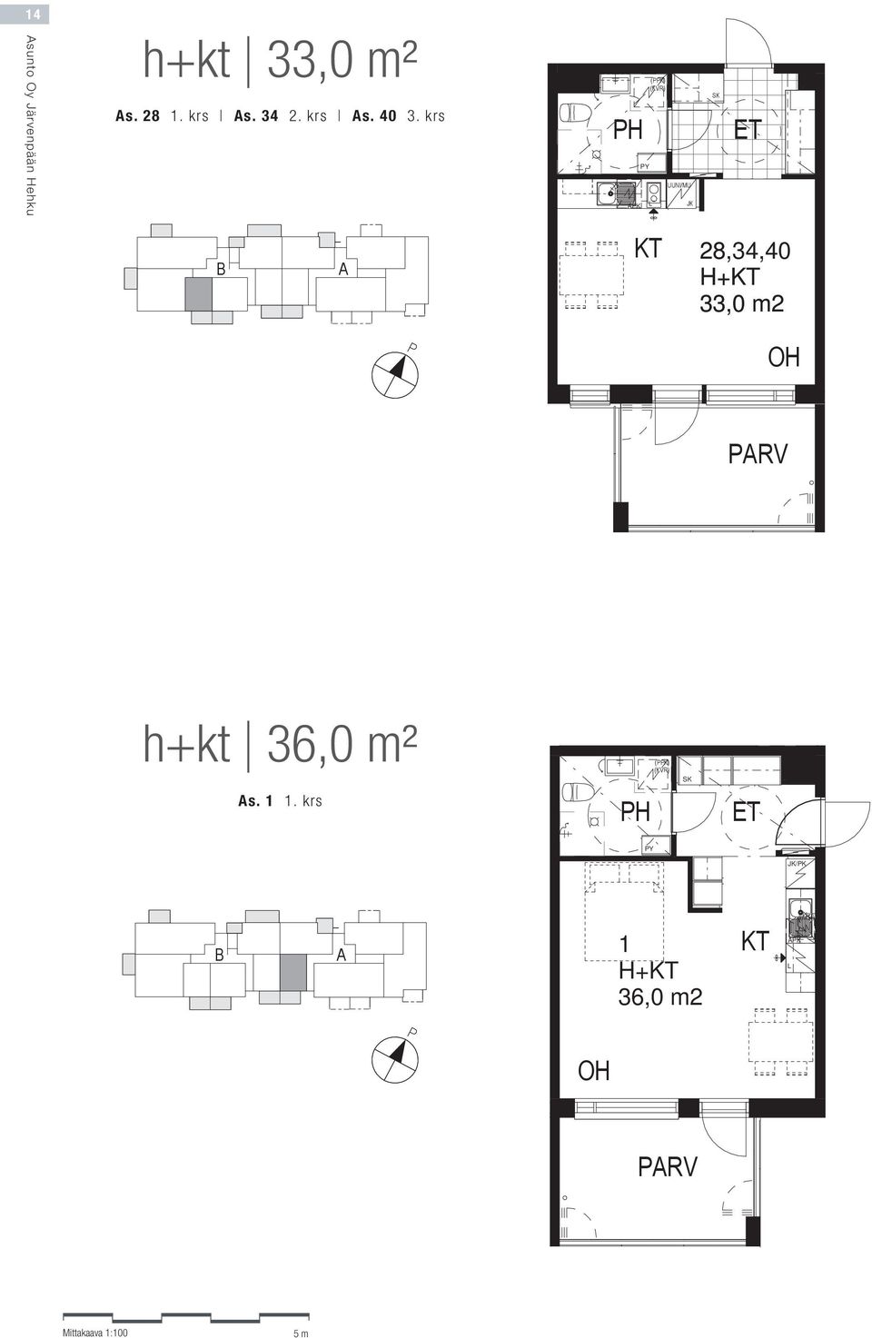 krs 28,34,40 H+ 33,0 m2 h+kt 36,0