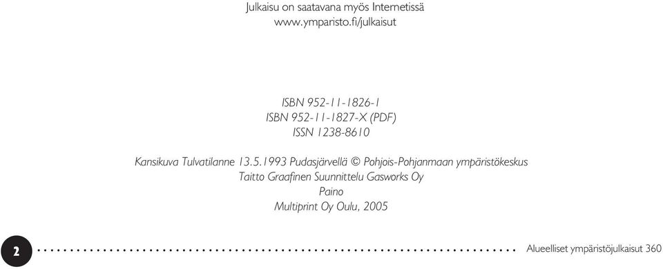 Kansikuva Tulvatilanne 13.5.