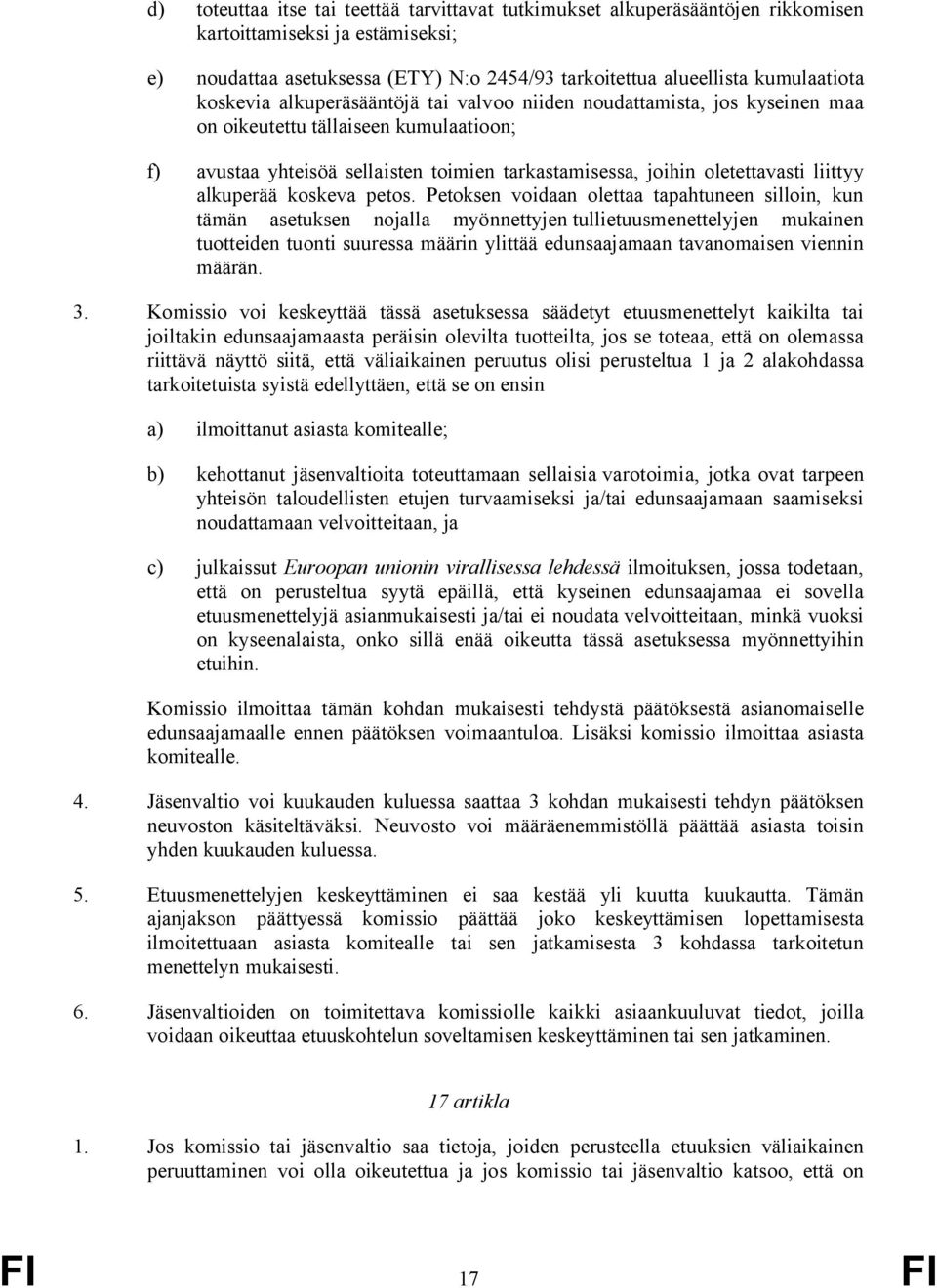 alkuperää koskeva petos.