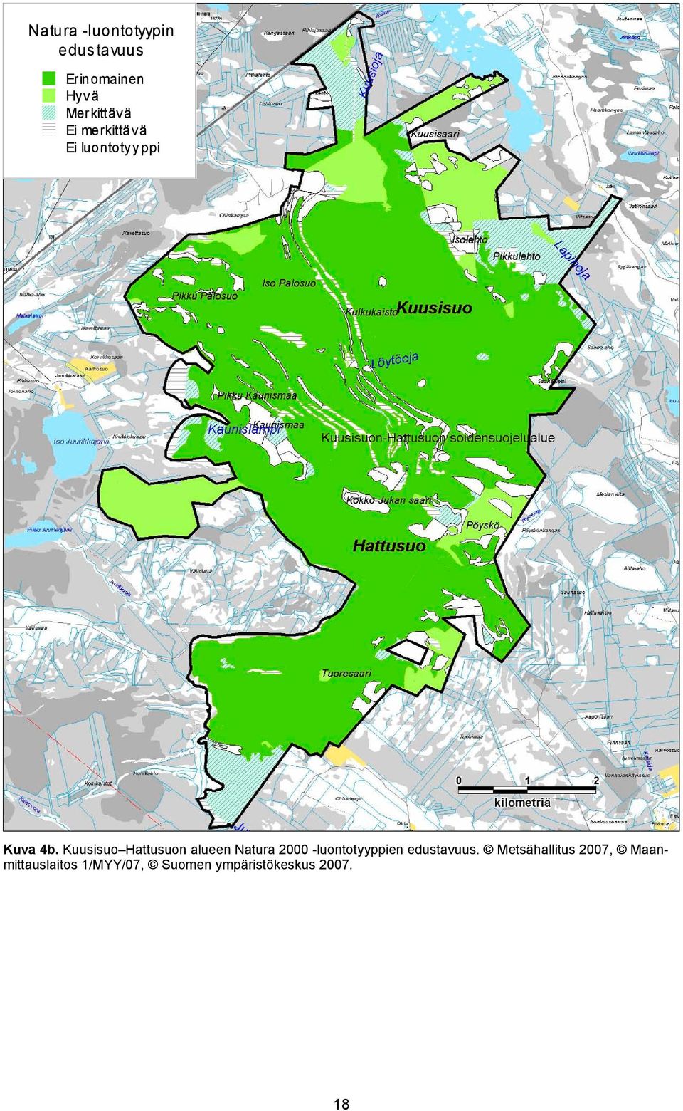 Kuusisuo Hattusuon alueen Natura 2000 -luontotyyppien