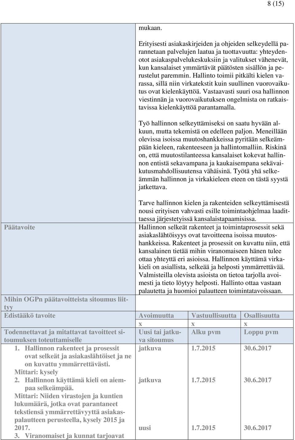 sisällön ja perustelut paremmin. Hallinto toimii pitkälti kielen varassa, sillä niin virkatekstit kuin suullinen vuorovaikutus ovat kielenkäyttöä.