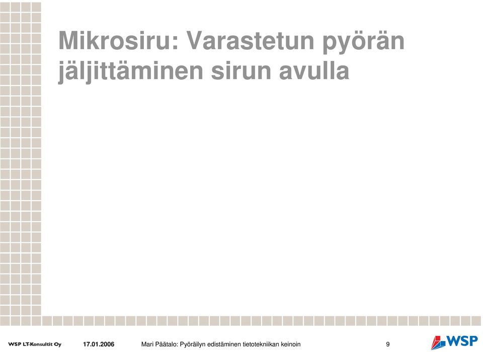 01.2006 Mari Päätalo: Pyöräilyn