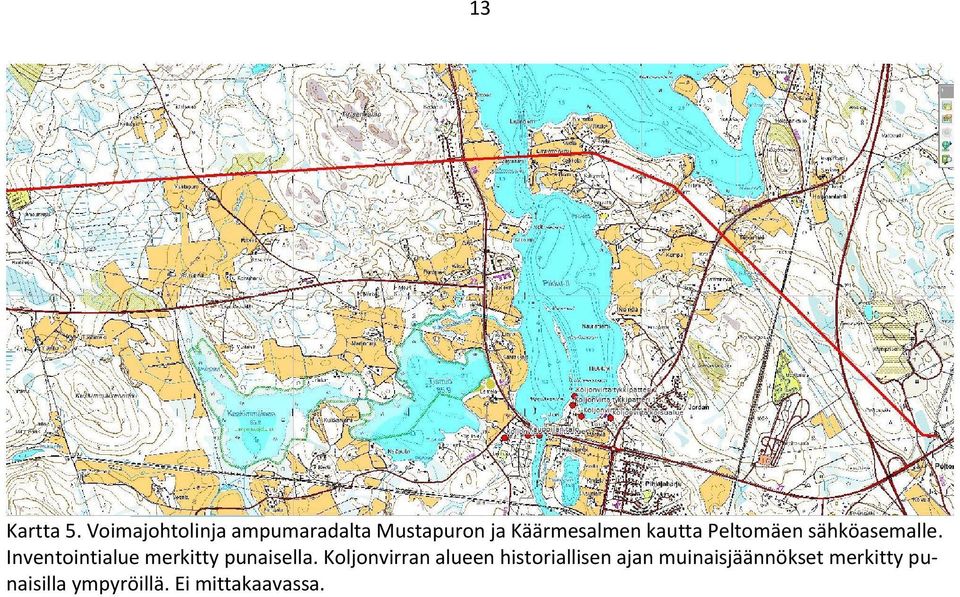 kautta Peltomäen sähköasemalle.