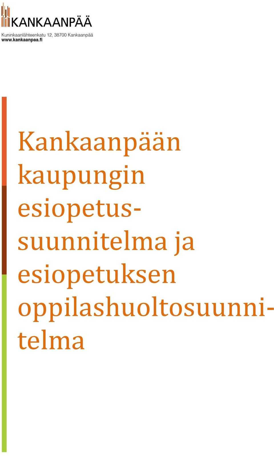 esiopetussuunnitelma