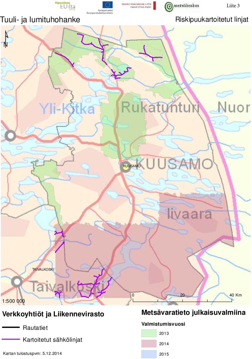 Rautatiet Kartoitetut sähkölinjat Kartan tulostuspvm: 5.12.