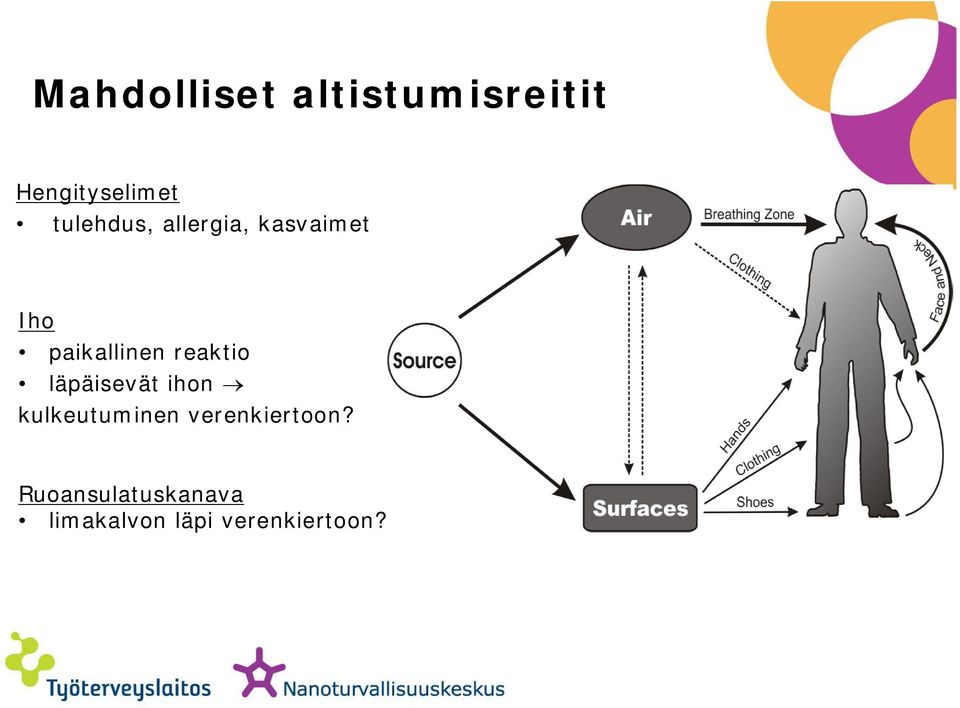 reaktio läpäisevät ihon kulkeutuminen