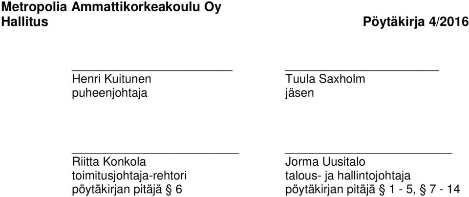 toimitusjohtaja-rehtori talous- ja