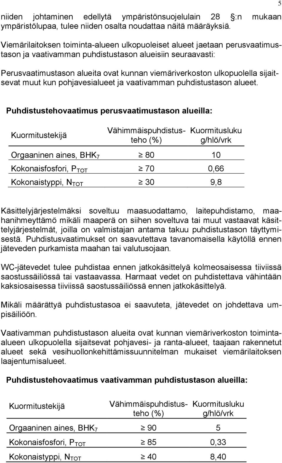 ulkopuolella sijaitsevat muut kun pohjavesialueet ja vaativamman puhdistustason alueet.