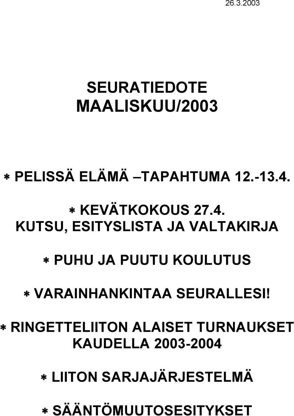 KEVÄTKOKOUS 27.4.