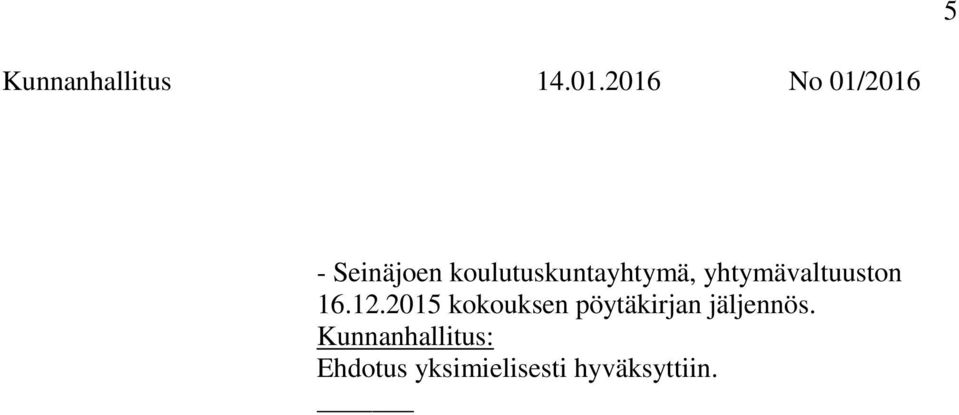 yhtymävaltuuston 16.12.