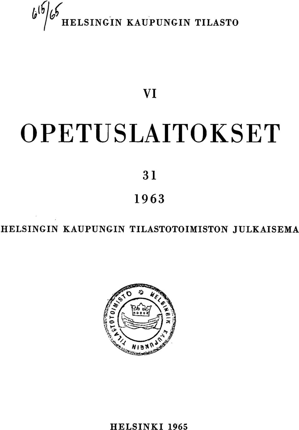 963 HELSINGIN KAUPUNGIN