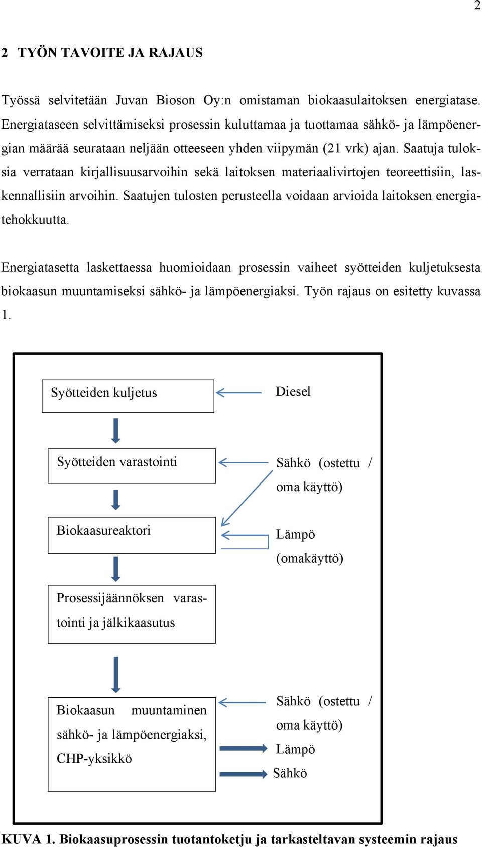 Saatuja tuloksia verrataan kirjallisuusarvoihin sekä laitoksen materiaalivirtojen teoreettisiin, laskennallisiin arvoihin. Saatujen tulosten perusteella voidaan arvioida laitoksen energiatehokkuutta.