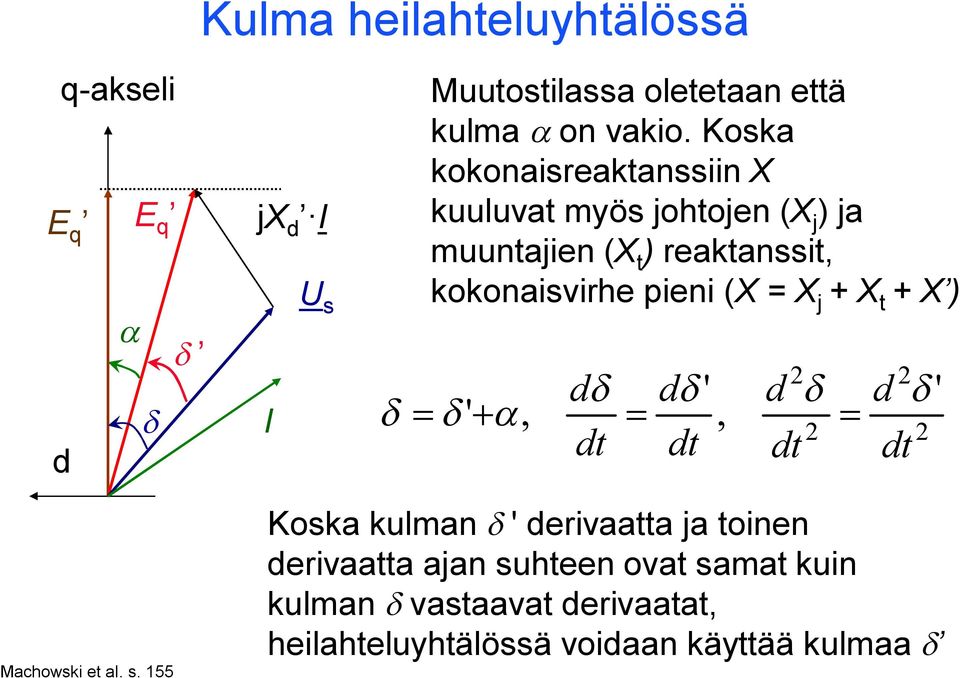 Koska kokonaisreakanssiin X kuuluva myös johojen X j ja muunajien X reakanssi, kokonaisvirhe