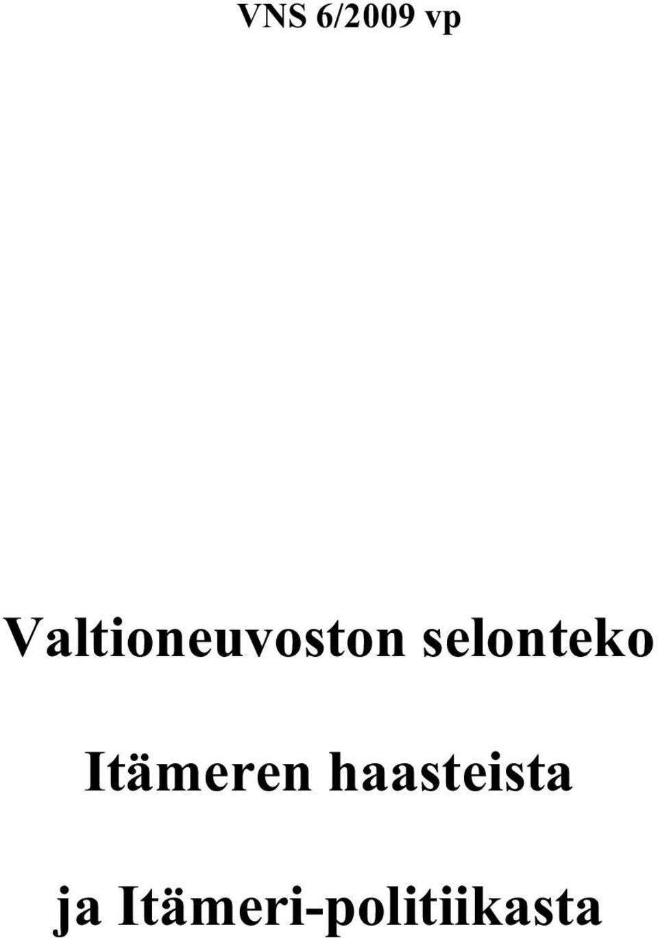 selonteko Itämeren