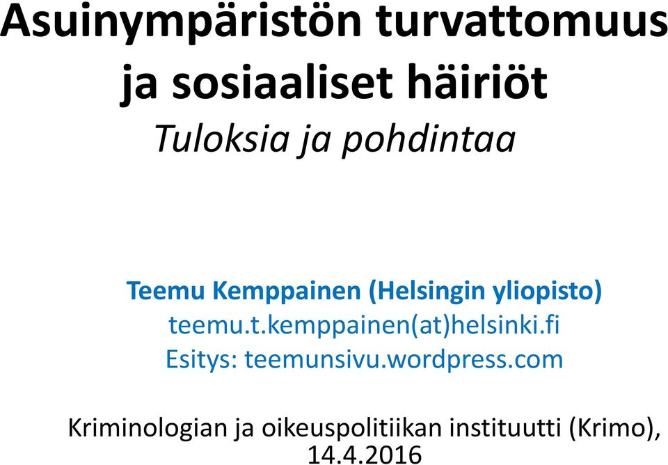 fi Esitys: teemunsivu.wordpress.