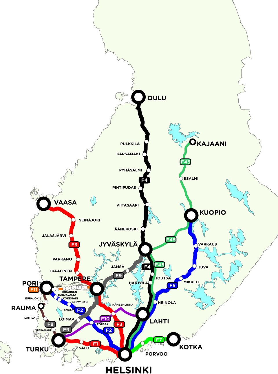 KOKEMÄKI SÄKYLÄ HARJAVALTA KIIKOINEN KAASMARKKU KULLAA JYLHÄNMAA PUTAJA VESUNTI TERVAMÄKI UOTSOLA HÄIJÄÄ KAUNIAINEN