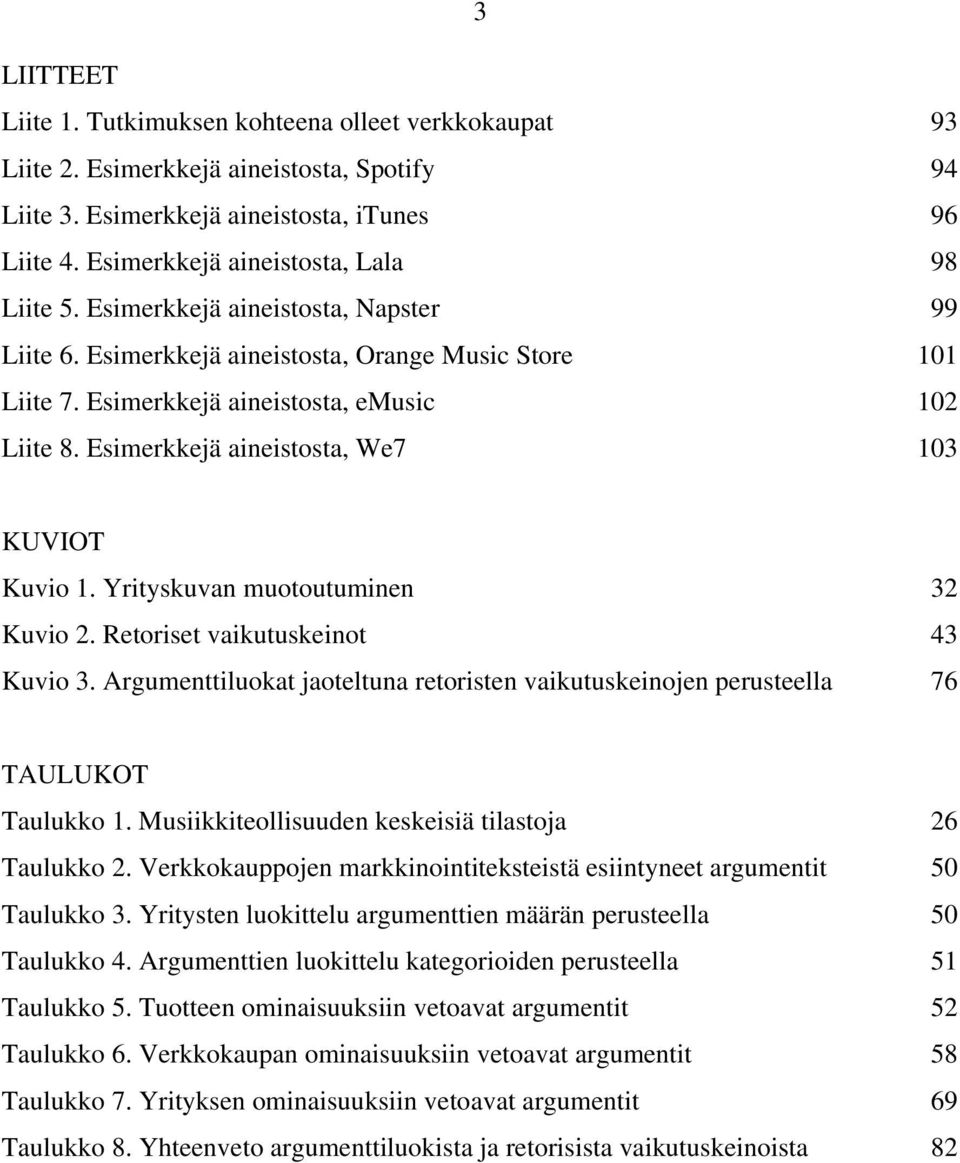 Esimerkkejä aineistosta, We7 103 KUVIOT Kuvio 1. Yrityskuvan muotoutuminen 32 Kuvio 2. Retoriset vaikutuskeinot 43 Kuvio 3.