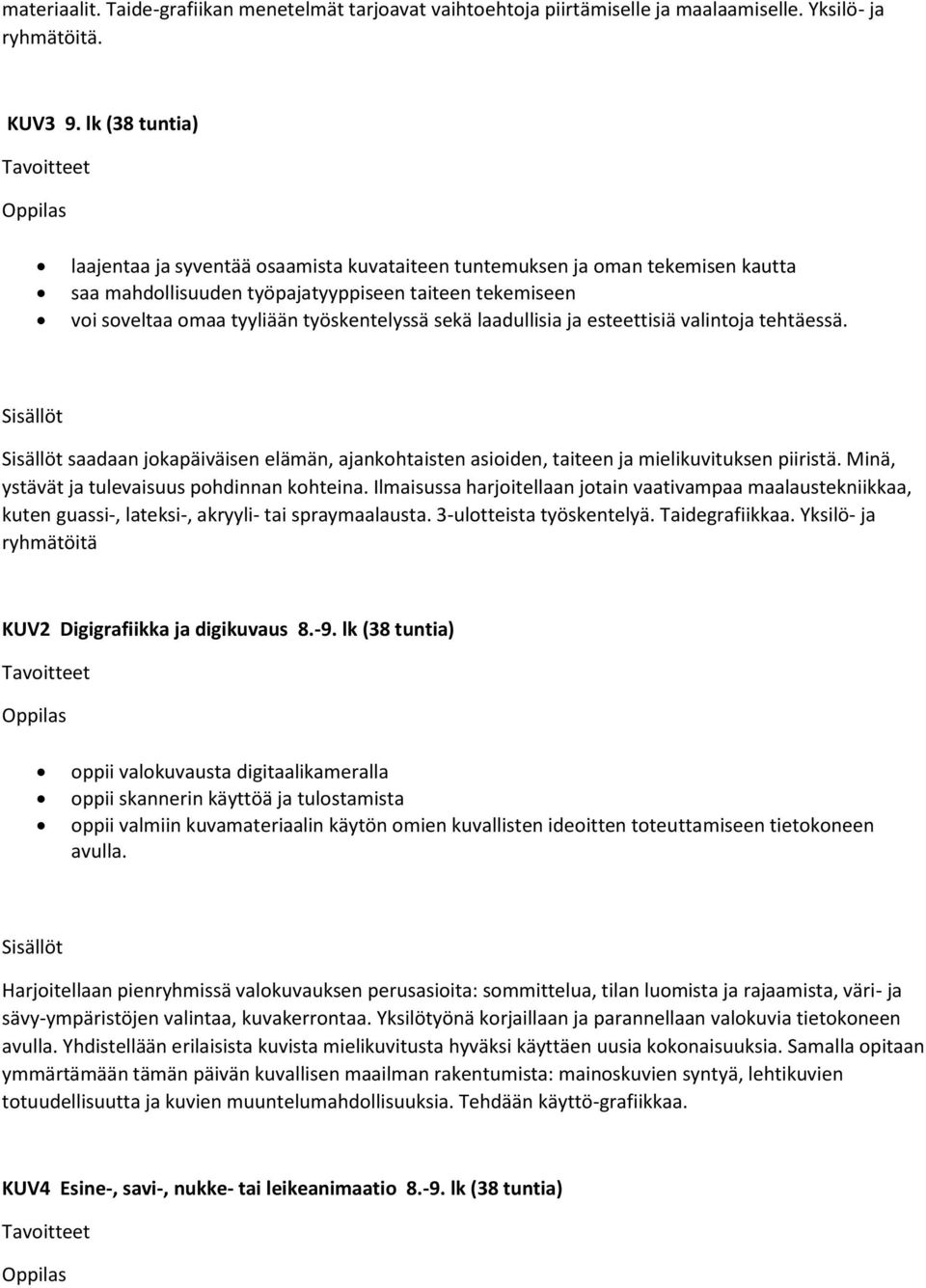 laadullisia ja esteettisiä valintoja tehtäessä. saadaan jokapäiväisen elämän, ajankohtaisten asioiden, taiteen ja mielikuvituksen piiristä. Minä, ystävät ja tulevaisuus pohdinnan kohteina.