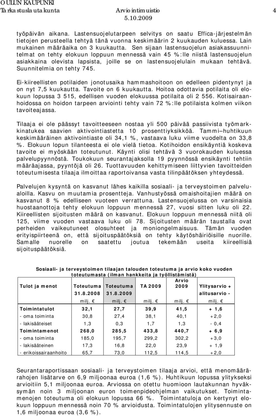 Sen sijaan lastensuojelun asiakassuunnitelmat on tehty elokuun loppuun mennessä vain 45 %:lle niistä lastensuojelun asiakkaina olevista lapsista, joille se on lastensuojelulain mukaan tehtävä.