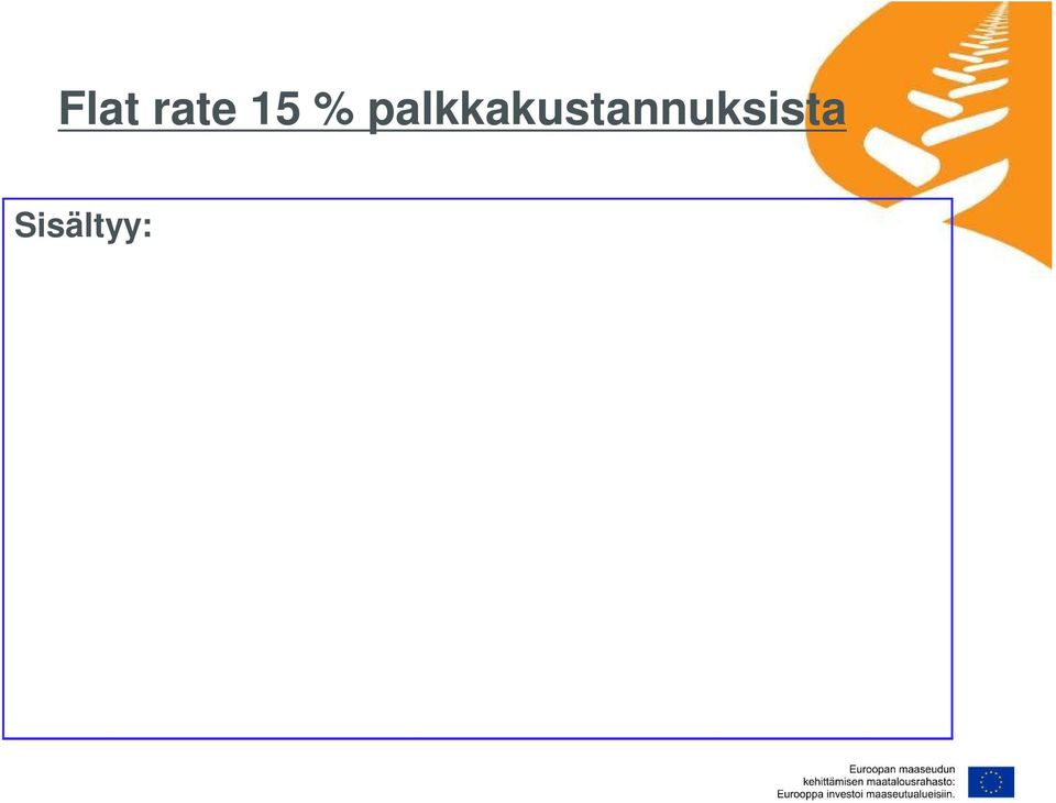 hankkeen välittömiä kustannuksia Hankehenkilöstön korkeat matkakustannukset ovat