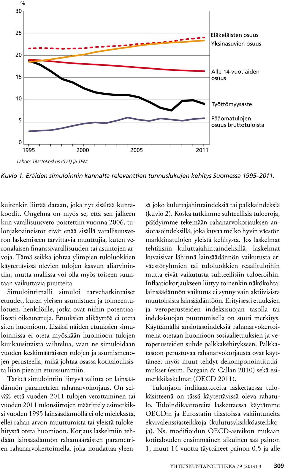 Ongelma on myös se, että sen jälkeen kun varallisuusvero poistettiin vuonna 2006, tulonjakoaineistot eivät enää sisällä varallisuusveron laskemiseen tarvittavia muuttujia, kuten veronalaisen