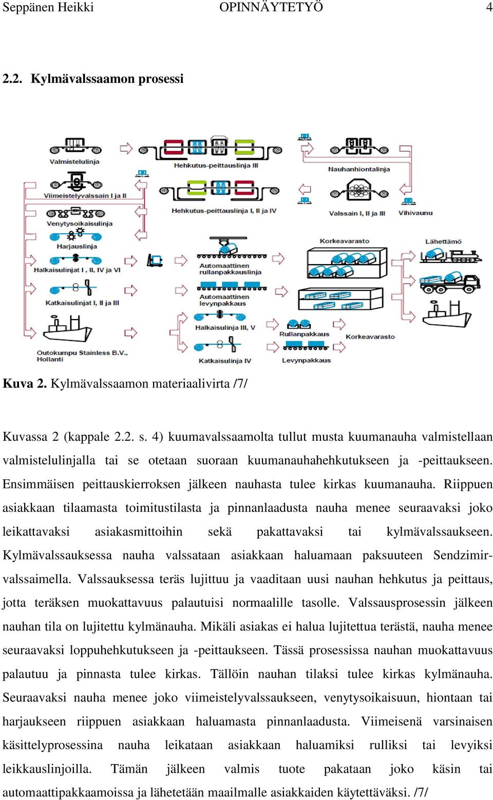 Ensimmäisen peittauskierroksen jälkeen nauhasta tulee kirkas kuumanauha.