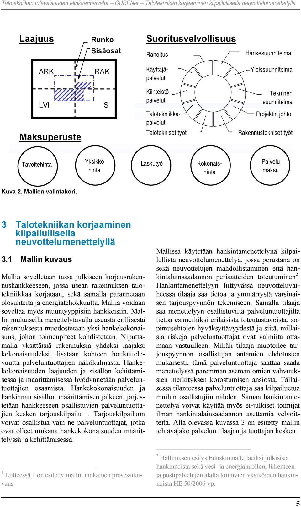 3 Talotekniikan korjaaminen kilpailullisella neuvottelumenettelyllä 3.