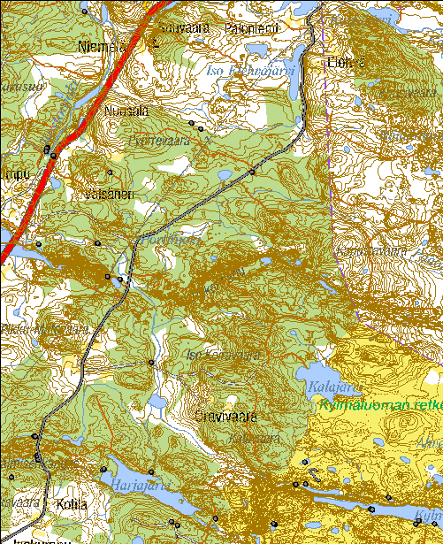 656 Kohdetyyppi: 13 Liikennekohteet Copyright: Metsähallitus 2008