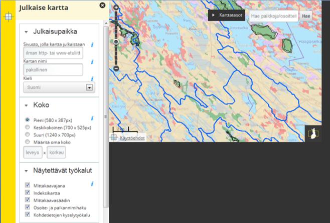 Verkkokarttapalveluja - paikkatiedon palvelualustoja